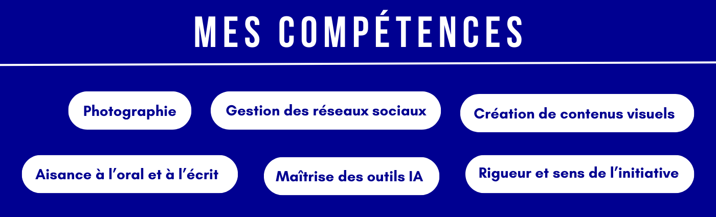 Mes compétences en tant qu'alternant en communication